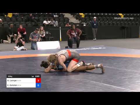 50 Kg Rr Rnd 2 - Alyssa Lampe, Sunkist Kids Wrestling Club Vs Erin Golston, New York Athletic Club