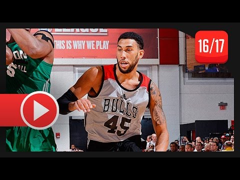 Denzel Valentine Full SL Highlights vs Celtics (2016.07.09) - 8 Pts, 6 Reb, NBA Debut