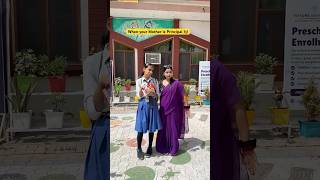 Download lagu When your mom is principal in your school 🏫 #shorts #ytshorts #sejalgabashorts #teacherlife mp3