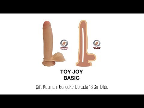 Çift Katmanlı Dışı Yumuşak İçi Sert Gerçekci Dokuda 18 Cm Dildo