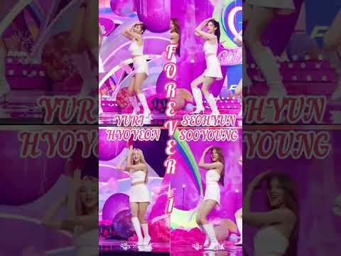 SNSD Yuri,Seohyun,Hyo&Sooyoung FOREVER 1 fancam MASHUP!Pt1#girlsgeneration#forever1#musicbank#2022