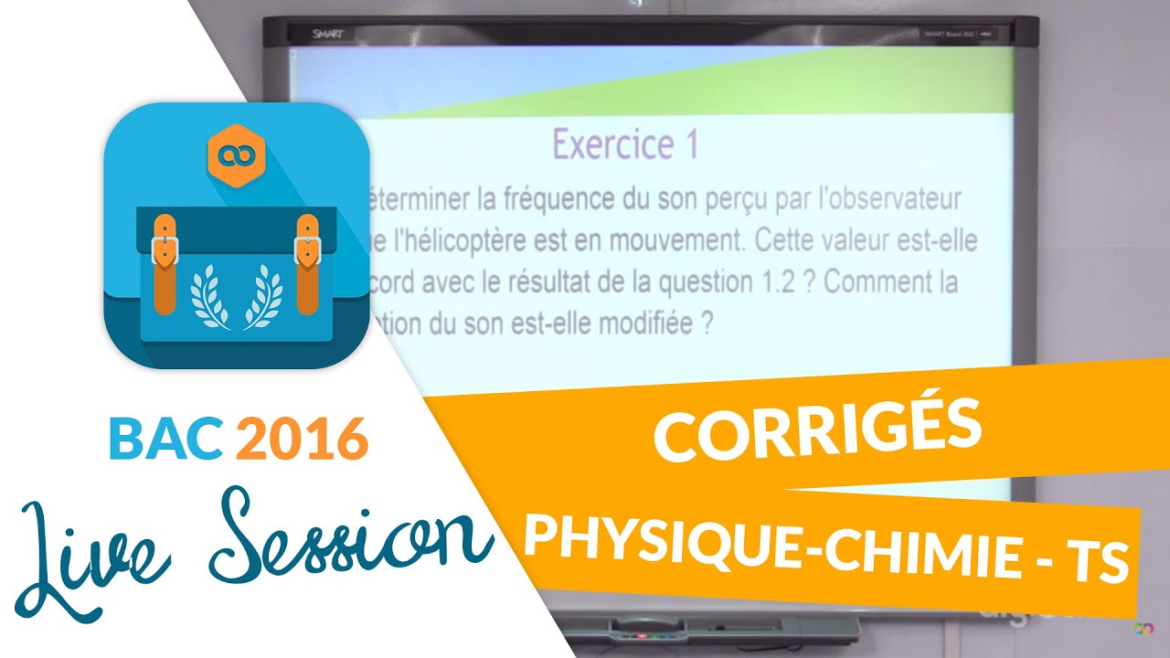 Bac 2016 : Corrigés de Physique-Chimie - Terminales S