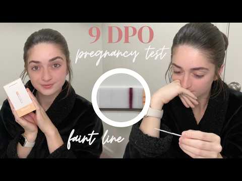 9 DPO Early Pregnancy Test | Faint Lines? | 2024 #infertility