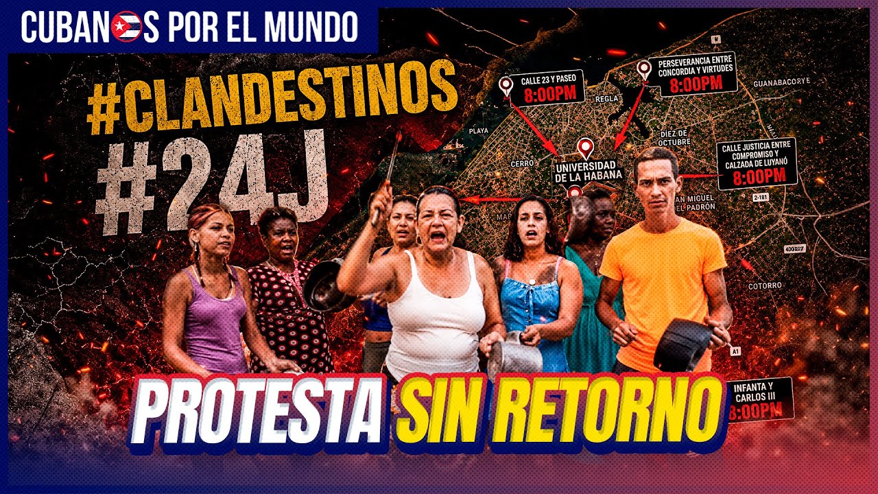 Cubanos en #Cuba convocados a protestar el 24 de junio por Clandestinos