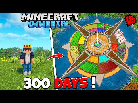 I Survived 300 Days in IMMORTAL WORLD 😮 in Minecraft Hardcore (Hindi)