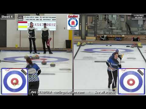 Kalk/MacAlpine vs. Shulman/Ouellette - Draw 5 - Curling Stadium Alberta Curling Series Doubles