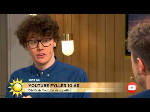 YouTube fyller 10 år: "Sp4zie" och Greta Thurfjell om fenomenet - Nyhetsmorgon (TV4)