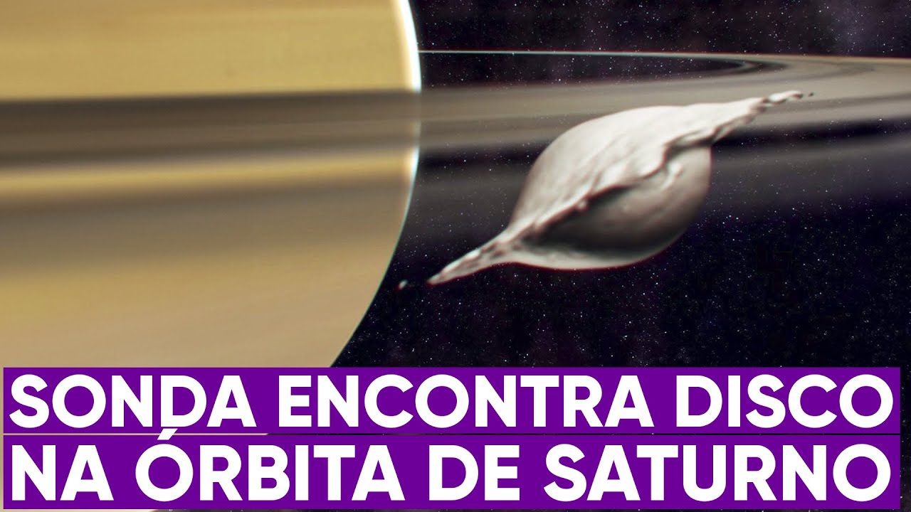 Sonda revela disco na órbita de Saturno