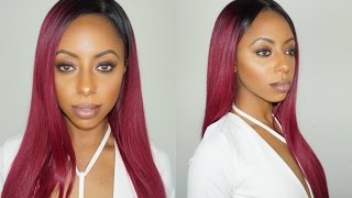 HOW TO: Easy DIY Invisible part full wig (NO SEW) Hot glue gun method! || Jessica Pettway