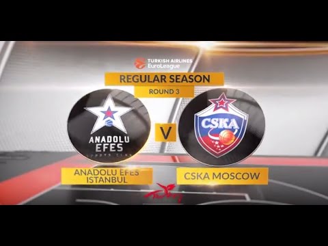 EuroLeague Highlights RS Round 3: Anadolu Efes Istanbul 87-93 CSKA Moscow