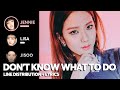 BLACKPINK Don T Know What To Do Line Distribution Color Coded Lyrics