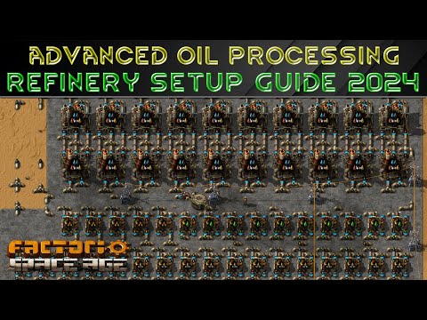 ADVANCED OIL REFINERY Setup GUIDE 2024 - Factorio Tutorial