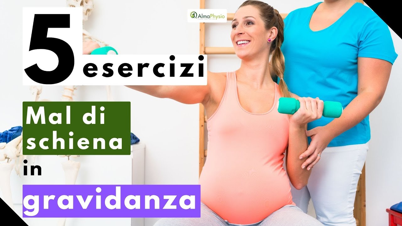 5 esercizi per mal di schiena in gravidanza