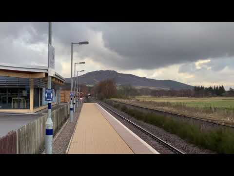 Colas Railfreight 70813 passes Newtonmore with 6B31 Inverness - Oxwellmains 29/04/2021