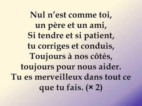 JEM 717 Tu es merveilleux