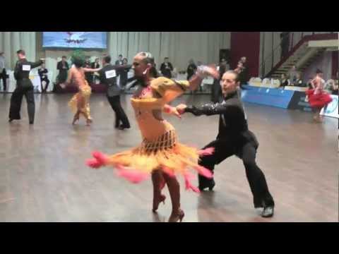 00303 Nikolay Chernov & Evgenia Florinskaya -- Cha-cha-cha Final WDSF Baltic Pearl 2012