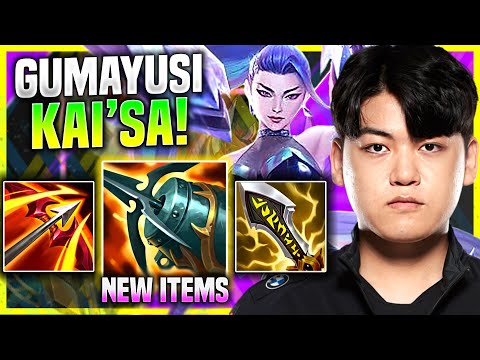 GUMAYUSI PICKS KAI'SA WITH NEW ITEM KRAKEN SLAYER! - T1 Gumayusi Plays Kai'Sa ADC vs Jhin!