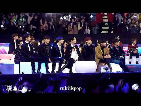 171201 MAMA - BTS Not today Reaction: EXO, NCT127, Got7, Red Velvet, Day6, Wanna One
