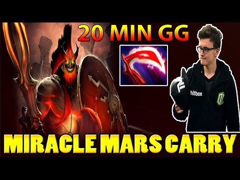 Miracle Mars M-God Can Carry With Any Hero Fountain Dive 20 Min GG 7.24 Dota 2 Gameplay