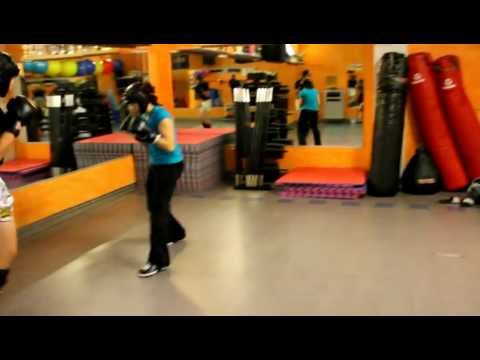 2012-10-04 Sanda-LK Sparring David u. Madleine im Sugambrer Fightclub