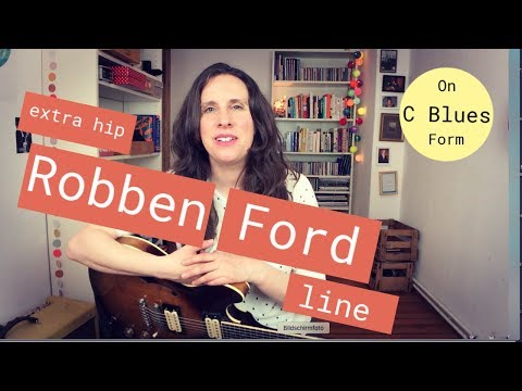Robben Ford line over C7 blues
