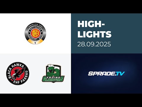 28.09.2025 - Highlights - EHF Passau Black Hawks vs. Erding Gladiators