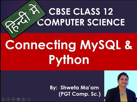 Interface Python With Sql Part 1 Pythonforclass12 Pythonforbeginners Pythontutorial Cs12