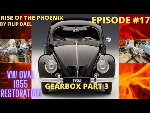 VW BEETLE OVAL 1955 RESTORATION EPISODE#17 original VW Beetle split case gearbox part 3.