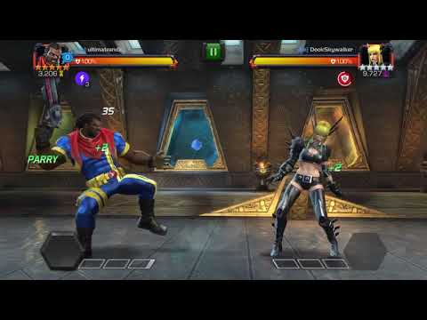 MCOC 5* r1 bishop bs 5* r4 magik (testing energy damage resistance)