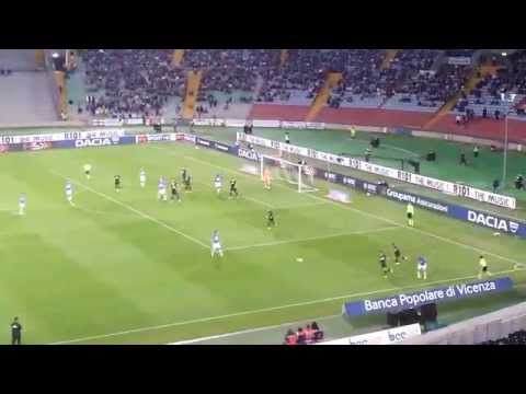 Gol di Okaka in Udinese-Sampdoria 3-3 - 17 05 2014