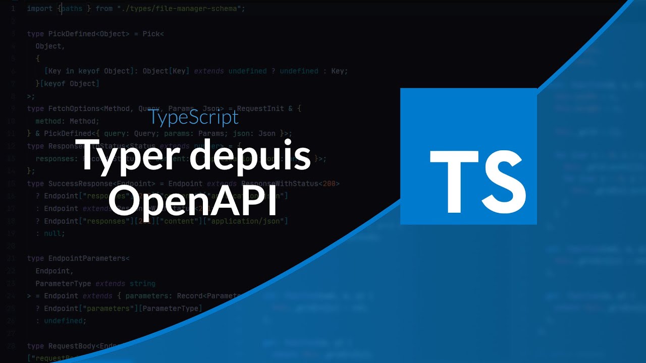 Astuce TypeScript : Types basés sur OpenApi