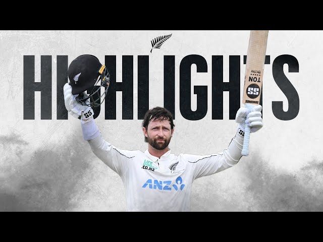 Conway Grabs Double Ton! | Highlights + Interviews | New Zealand v West Indies | 3rd Test Day 2