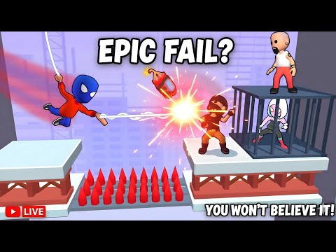 Swing Hero: Rope Fighter | Mobile Gameplay Walkthrough (Android/iOS 2025)