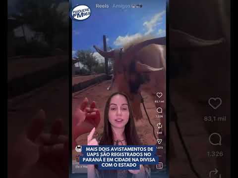 Mais dois avistamentos de UAPs são registrados no Paraná e em cidade na divisa com o estado