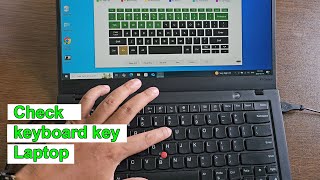 How to check laptop keyboard button