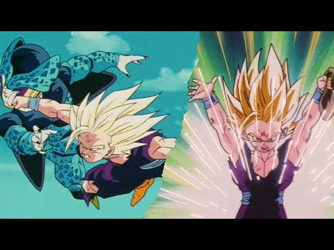 SSJ2 Gohan Kills the Cell Juniors (Japanese)