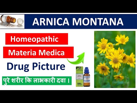 Arnica Montana homeopathic medicine |Drug picture|Materia Medica #homoeopathy#arnica #materia_medica