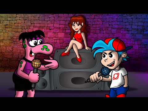 TCHONGO contra BOYFRIEND  |  Batalha de RAP  |  Friday Night Funkin' |  Animação |  Humor