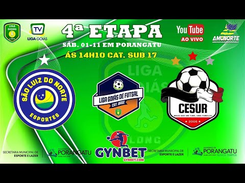 LIGA GOIÁS GYNBET.COM 2025 CATEG. BASE 2025 - SÃO LUIZ DO NORTE FUTSAL X CESUR URUANA
