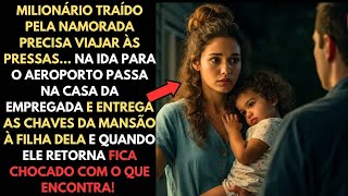 MILIONÁRIO TRAÍDO ENTREGA CHAVE DA MANSÃO À FILHA DA EMPREGADA. O QUE VÊ NA VOLTA O DEIXA CHOCADO