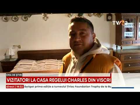 Vizitatori la casa Regelui Charles de la Viscri