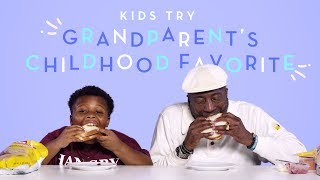 Kids Try Their Grandparent&#39;s Childhood Favorite Food | Kids Try | HiHo Kids