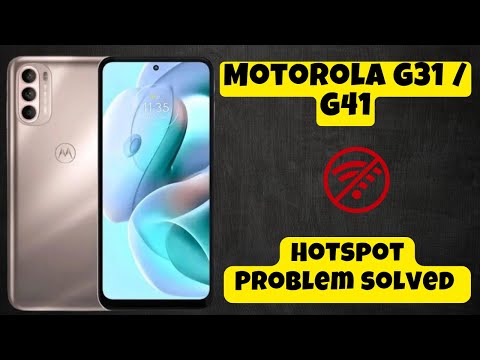 Hotspot Problem solved Motorola G31 / G41 || How to solve Hotspot not working issues