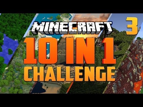 10-IN-1 CRAZY CHALLENGE!! #3 [Minecraft] EPIC!!