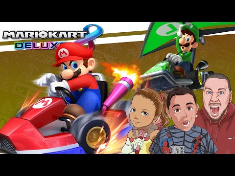 FAMILY RACING BATTLES in Mario Kart 8 Deluxe on Nintendo Switch Part 2