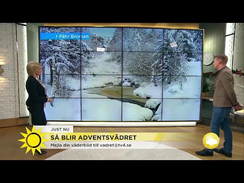 Så blir adventsvädret - Nyhetsmorgon (TV4)