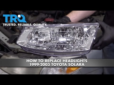 How to Replace Headlights 1999-2003 Toyota Solara