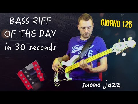 Basso Alusonic Django configurazione pickup Bass Riff of the day in 30 seconds giorno 125