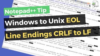 How to replace CRLF with LF in a single file | Notepad++ Tips