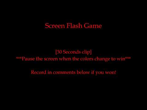 Screen Flash Game - 08.28.2022
